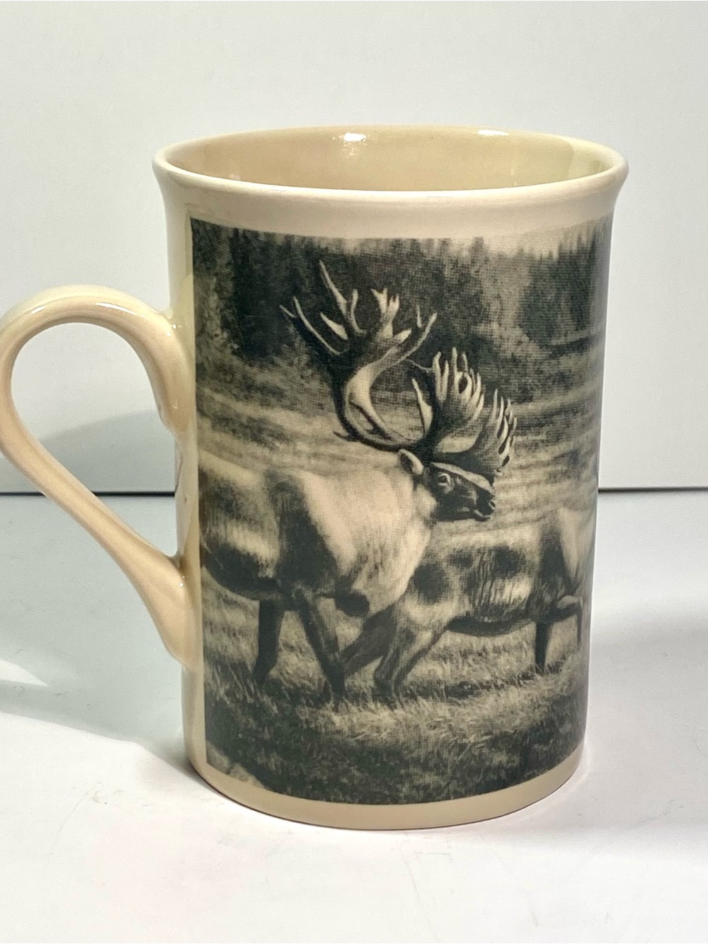 Field & Stream Ceramic Elk-Print Coffee Mug
